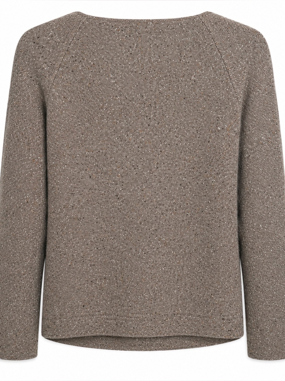 Eileen Fisher Petite Wool Angora Knit Jacket Cardigan PS Brown Textured Cozy - Picture 5 of 5